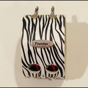 Plunder wrap bracelet.   Black and white